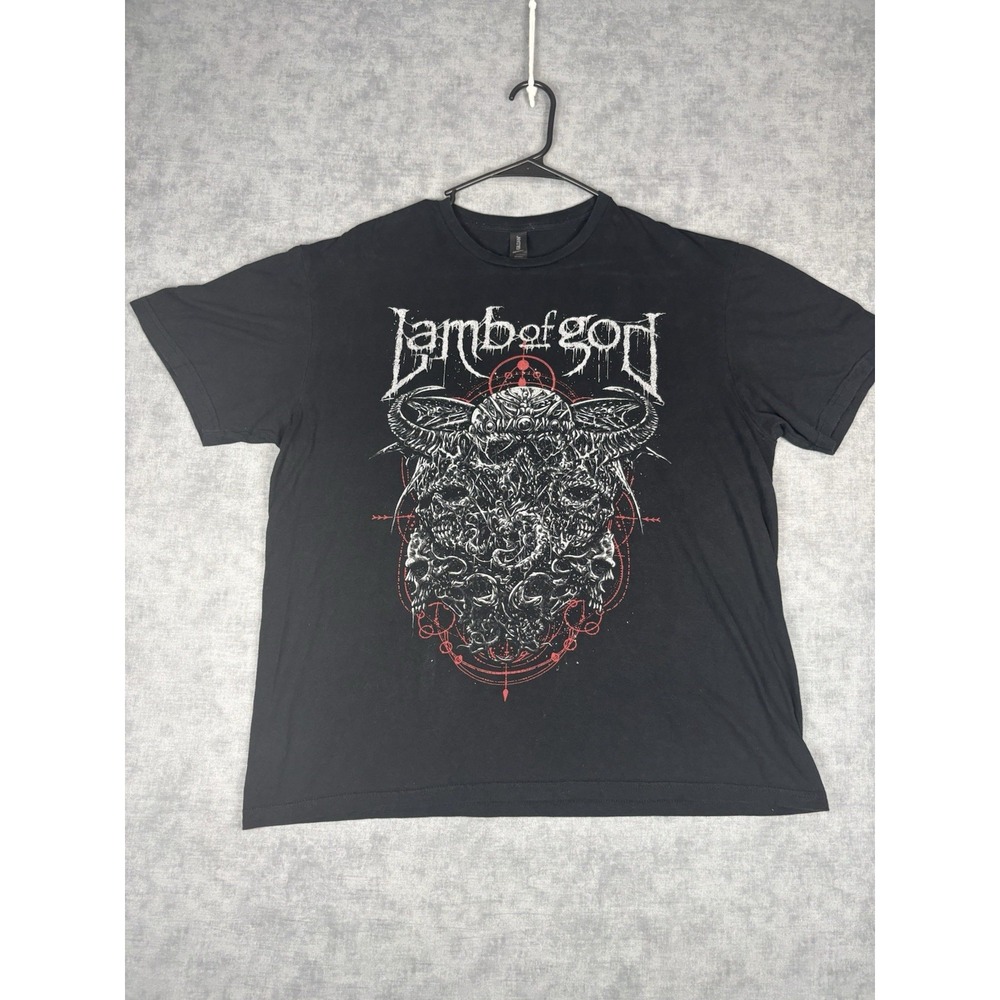 Lamb of God 2023 North American Tour T Shirt Large Black Double Sided Metal